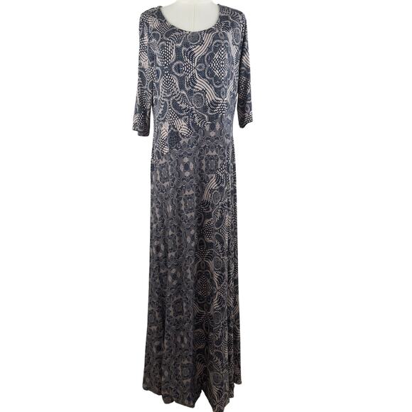 Soft Surroundings LARGE Juliette Jersey Maxi Dress Soft Resort Elegant Boho - Picture 3 of 9